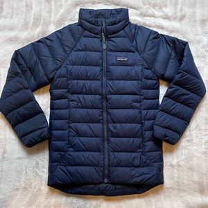 Patagonia Kids Drop-Tail Down Sweater Navy Medium (10)